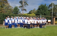 The Buxted Park and Lindfield teams line up for the John Elmer Cup - 12/09/2026