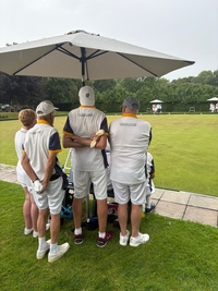 Sheltering from the rain v Haywards Heath, 27 June 2026