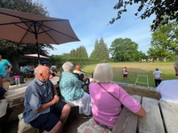 Spectators glued to the final