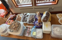 Lots of delicious homemade food!