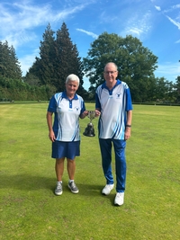 Three Wood Pairs Winners Jackie Stanhope and Andrew Taylor