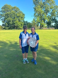 Ladies Singles Champion Nicola and Runner Up Chris Barradell