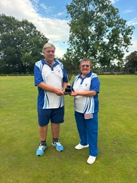 Four Wood Pairs Winners Gloria Dowding and Peter Picket