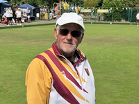 Happy bowler from Eastbourne BC