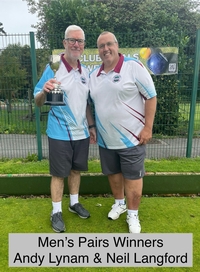 Men's Pairs - Winners