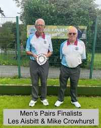 Men's Pairs - Runners-Up