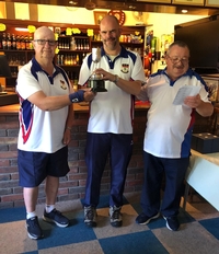 Phil Taylor and Adam Harding - pairs runners-up