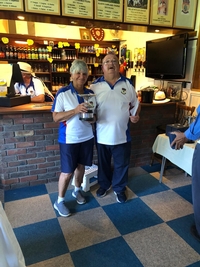 Stella Sayers - ladies singles runner-up