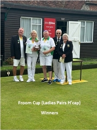 Ladies Pairs winners