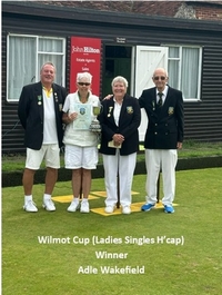 Ladies Singles Handicap winner